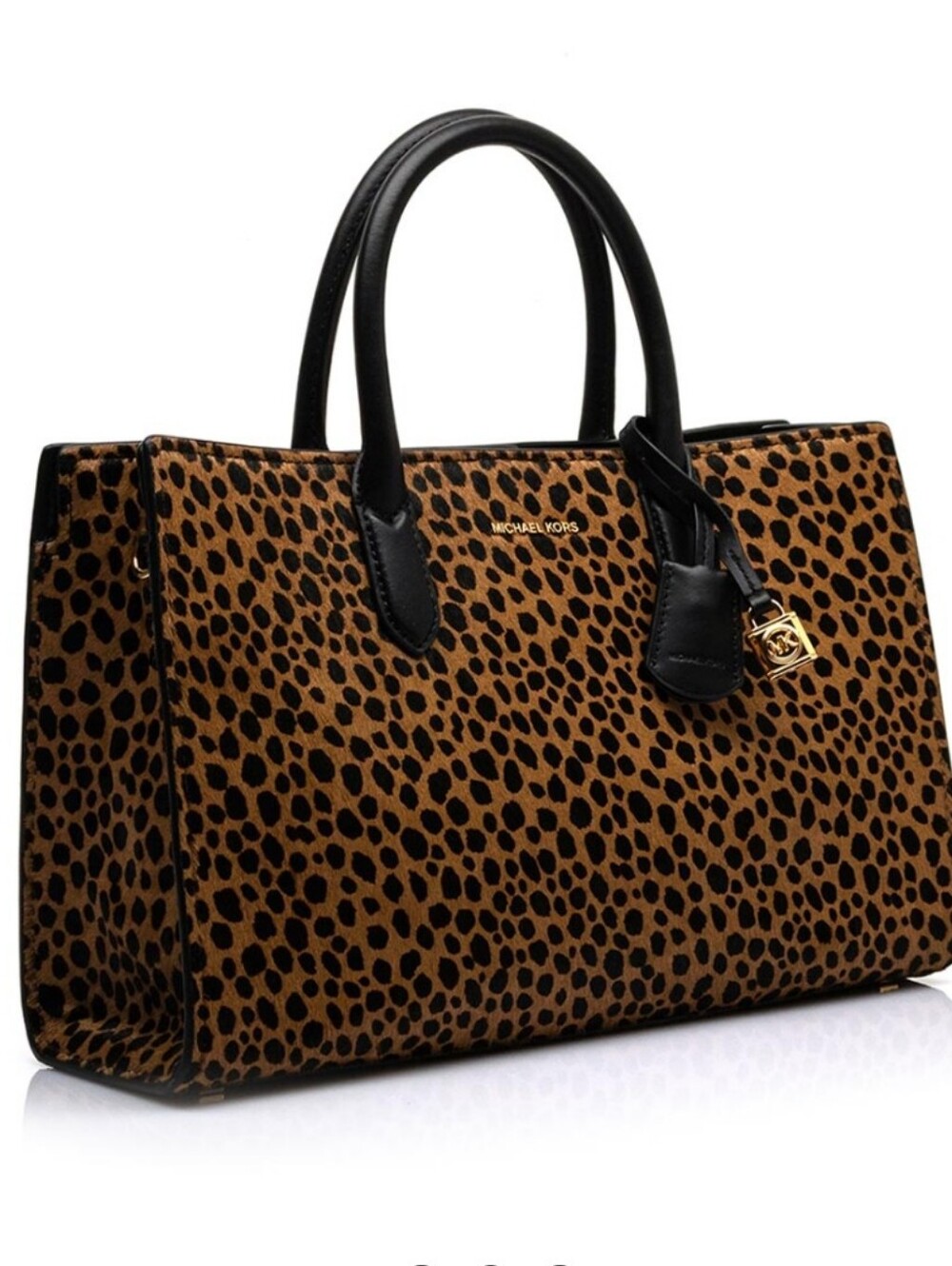 Michael Kors LEOPARDS print Leather Bag